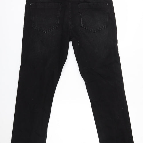 Primark Mens Black   Straight Jeans Size 34 L32 in