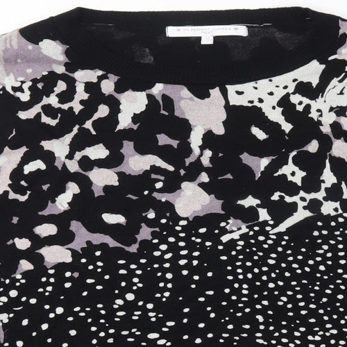 NEXT Womens Black Animal Print  Pullover Jumper Size 12