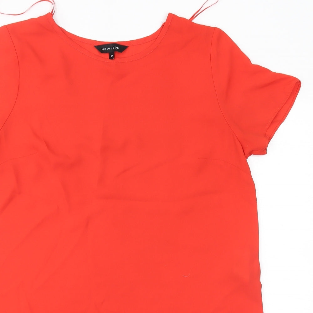New Look Womens Orange   Basic Blouse Size 12