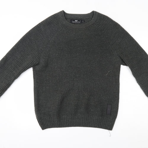 Crosshatch Mens Green   Pullover Jumper Size M