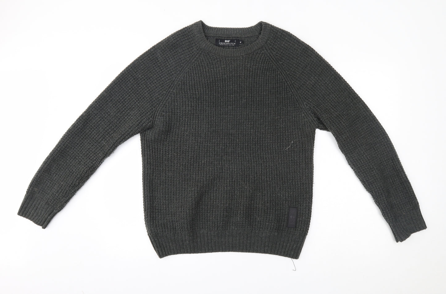 Crosshatch Mens Green   Pullover Jumper Size M