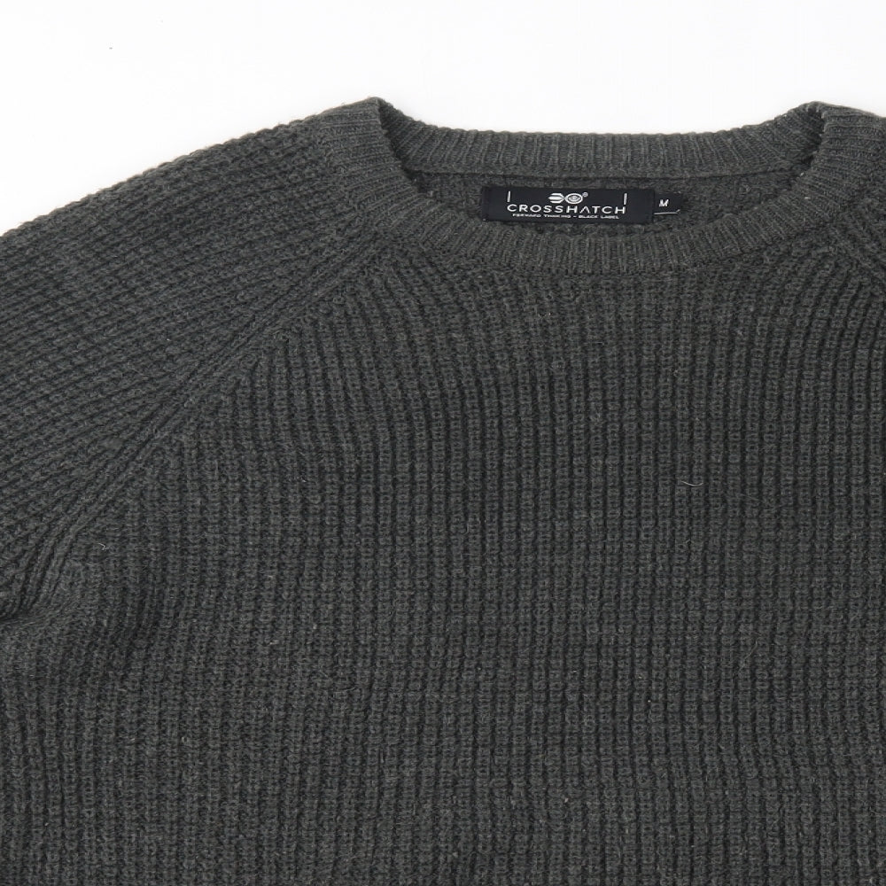 Crosshatch Mens Green   Pullover Jumper Size M