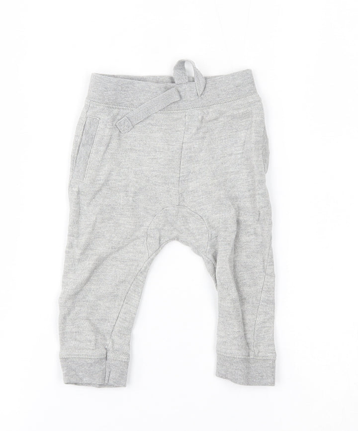 M&Co Baby Grey Jogger Trousers Size 6-9 Months