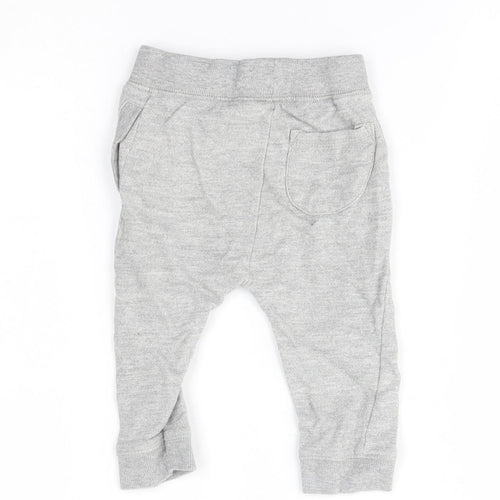 M&Co Baby Grey   Jogger Trousers Size 6-9 Months