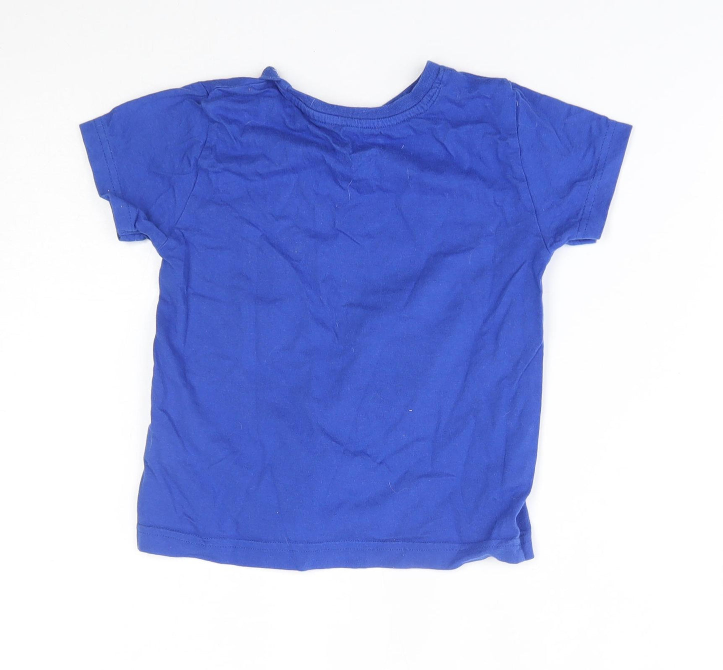 Primark Boys Blue   Basic T-Shirt Size 3-4 Years  - this kid loves football
