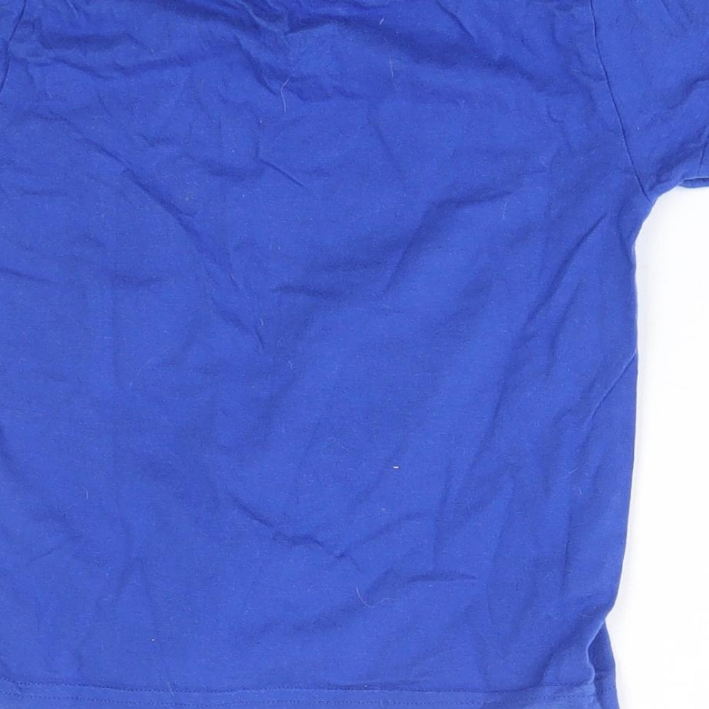 Primark Boys Blue   Basic T-Shirt Size 3-4 Years  - this kid loves football