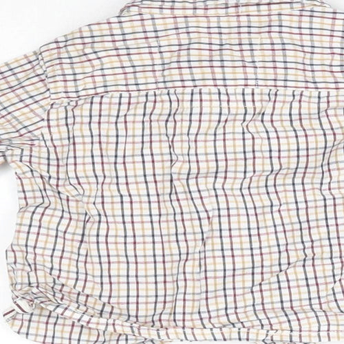 notting hill Boys Multicoloured Plaid  Basic Button-Up Size 6-9 Months