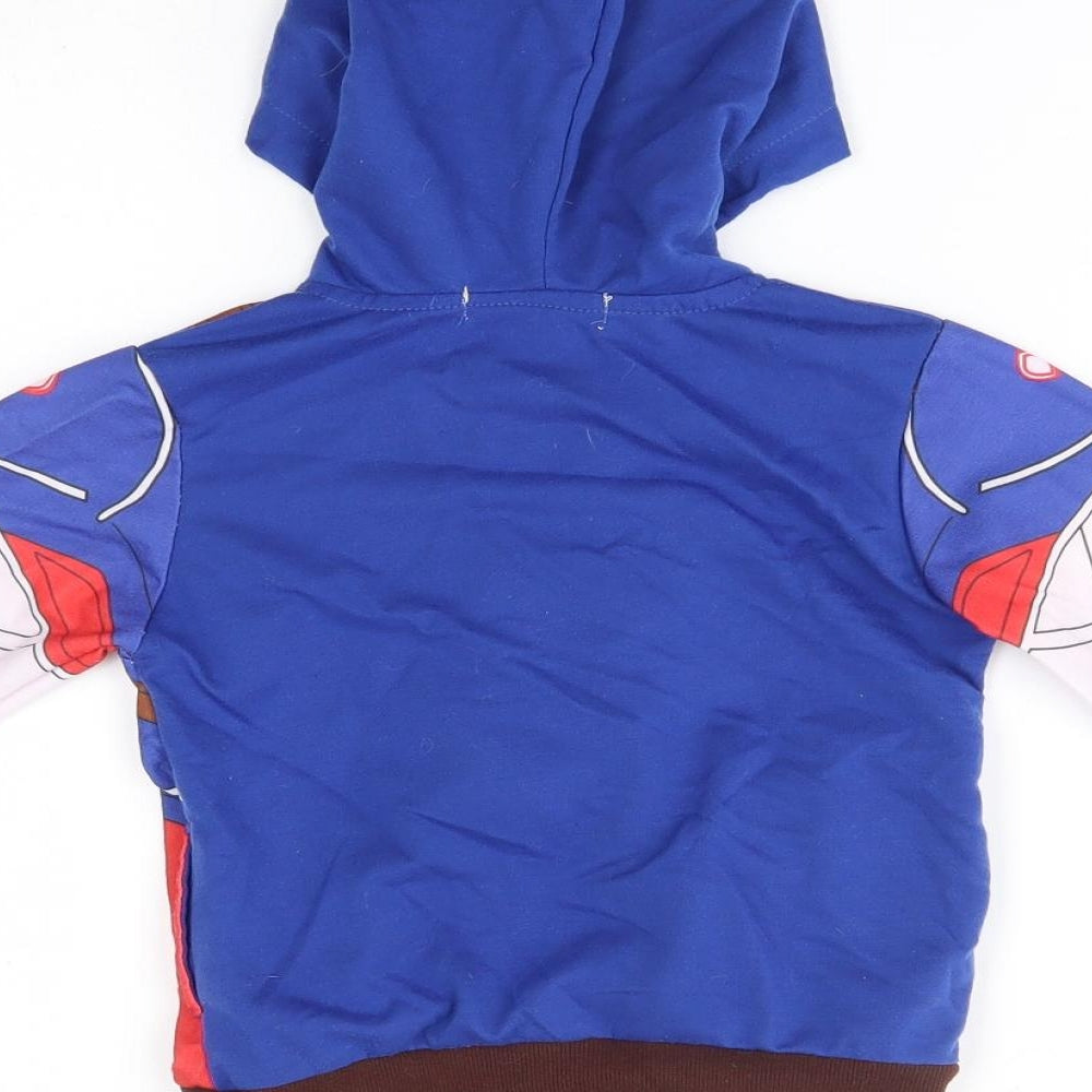 vogue fashion Boys Blue   Full Zip Hoodie Size 5 Years  - captain america