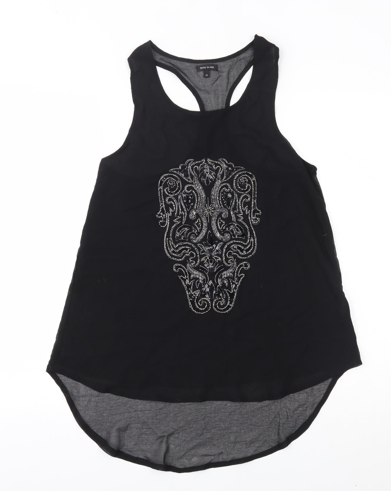 River Island Womens Black   Basic Blouse Size 10