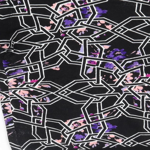 Principles Womens Black Geometric  Pullover Jumper Size 10