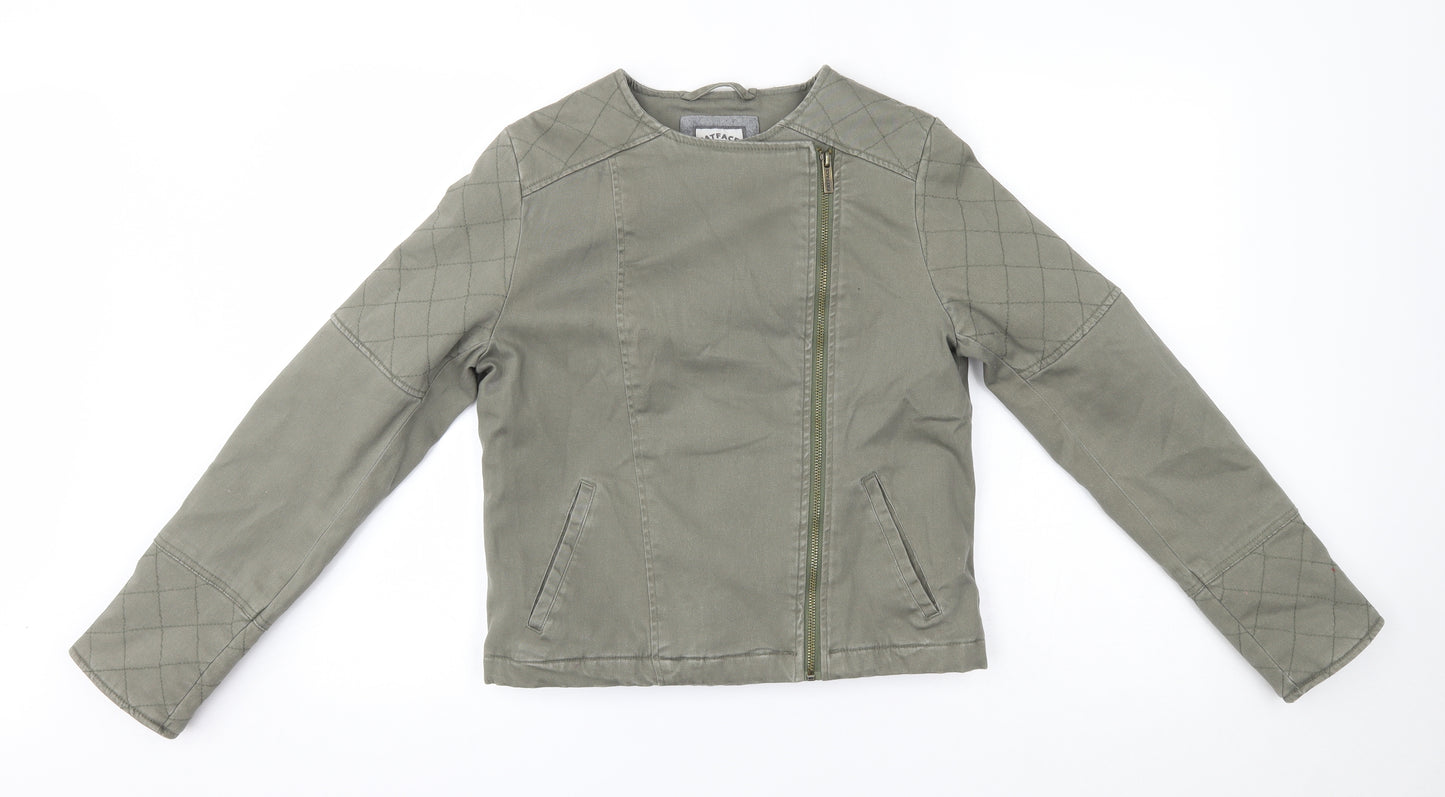 Fatface Womens Green   Biker Jacket Size 10
