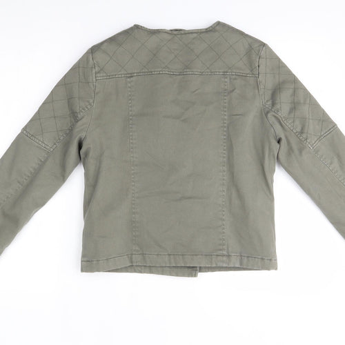 Fatface Womens Green   Biker Jacket Size 10