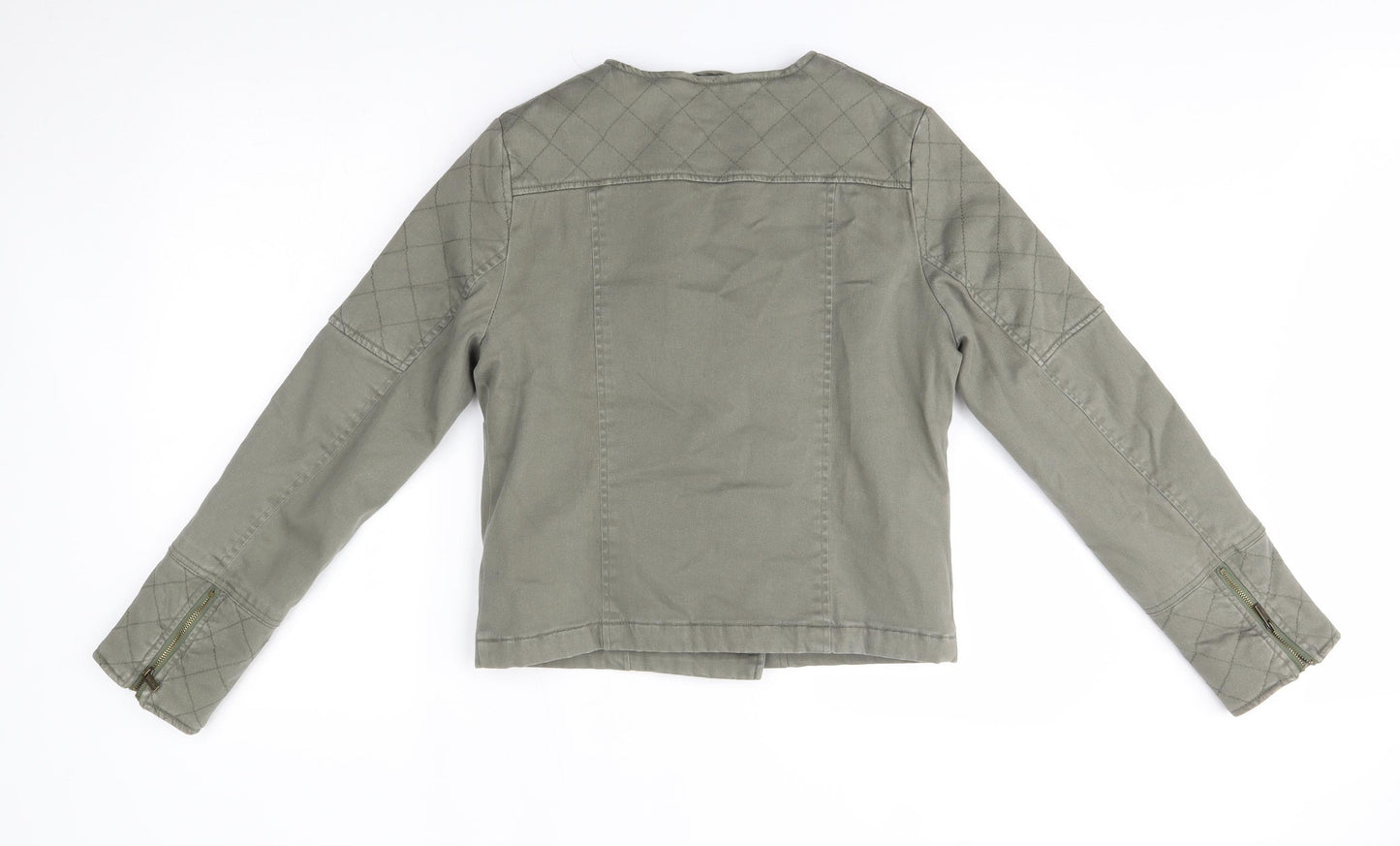 Fatface Womens Green   Biker Jacket Size 10