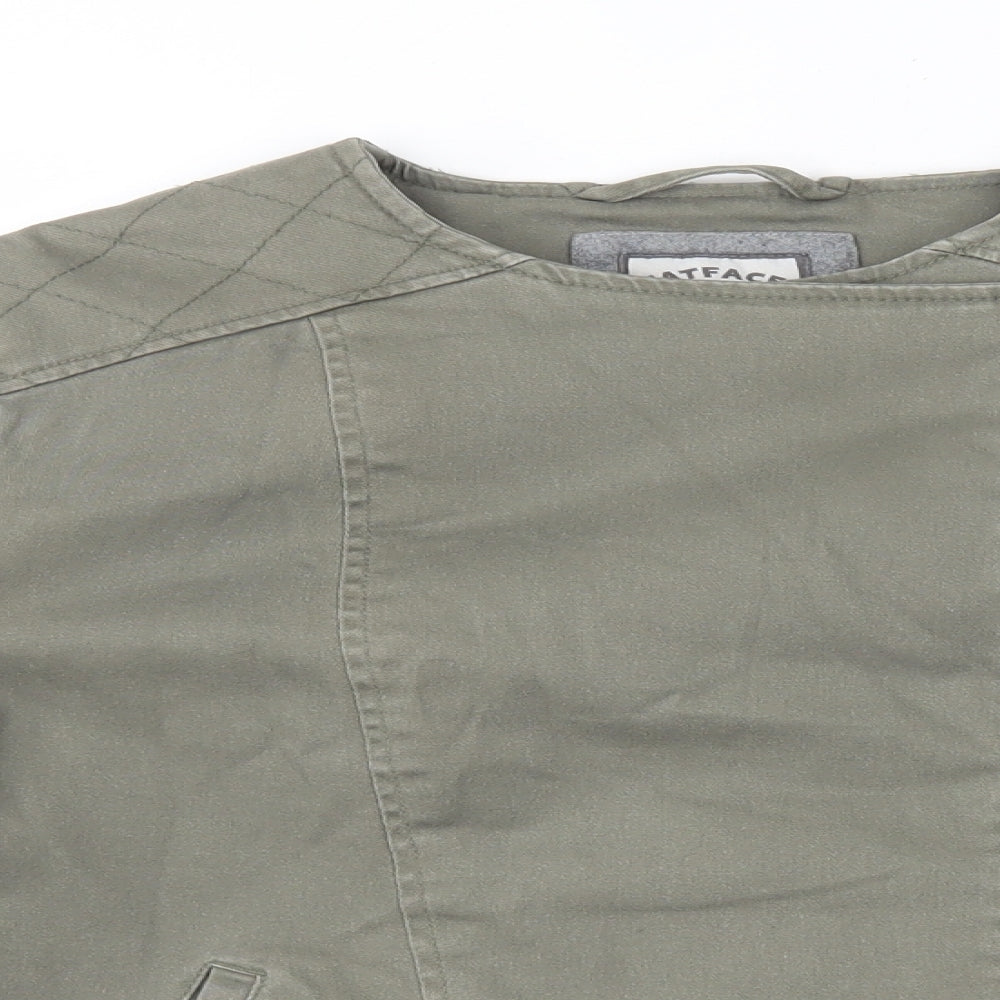 Fatface Womens Green   Biker Jacket Size 10