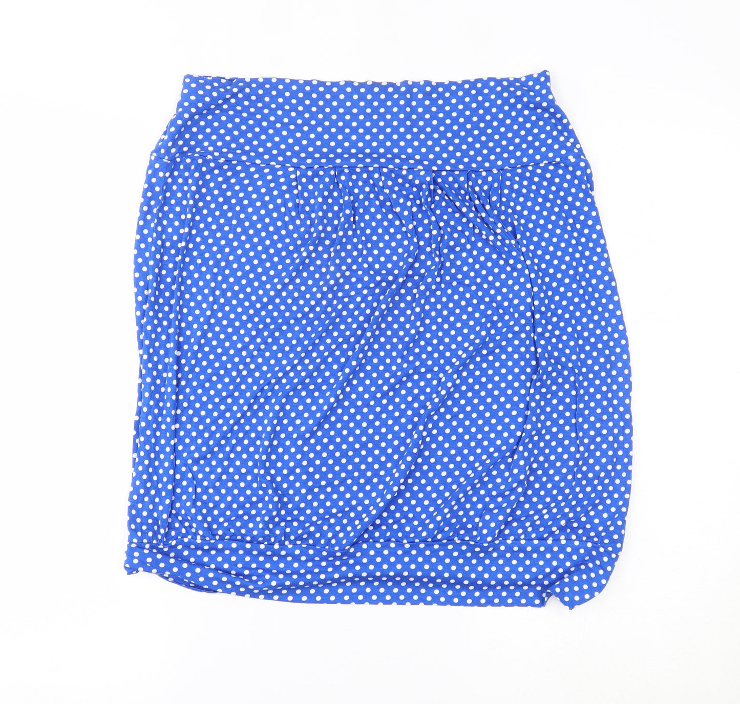 Papaya Womens Blue Polka Dot  A-Line Skirt Size 16