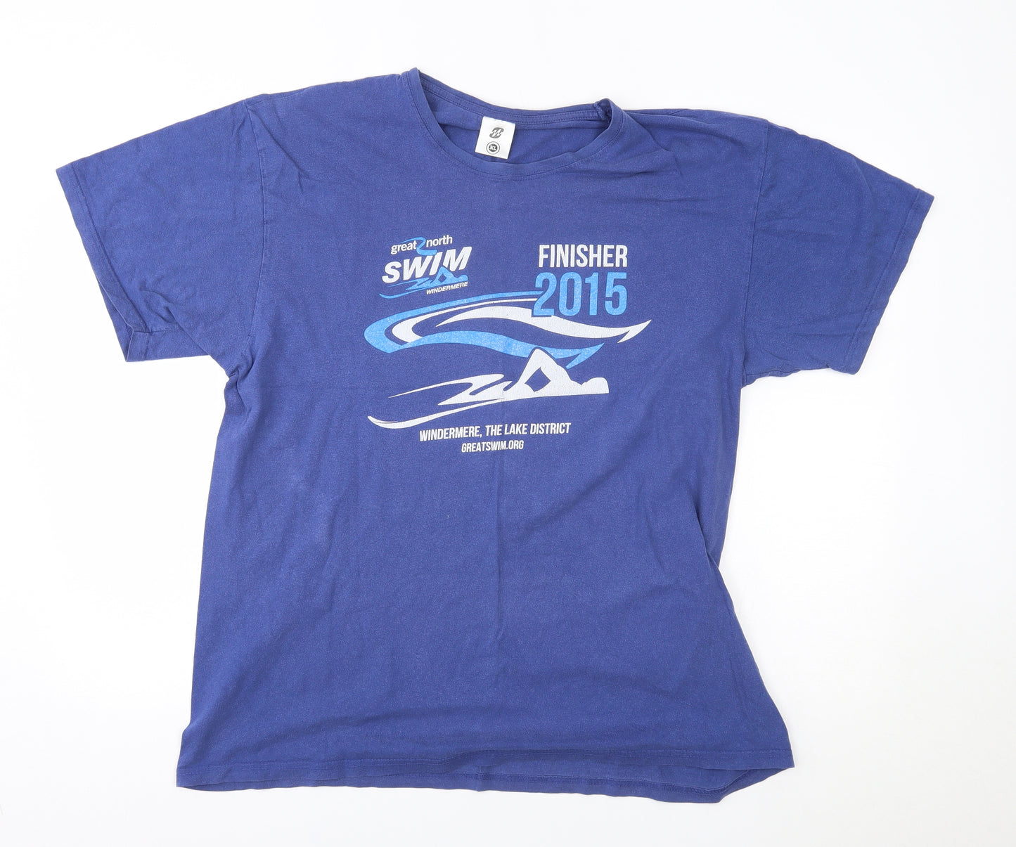 The great north swim Womens Blue   Basic T-Shirt Size XL