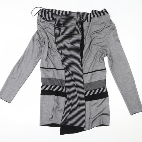 NUDE Womens Grey   Wrap Jumper Size 2