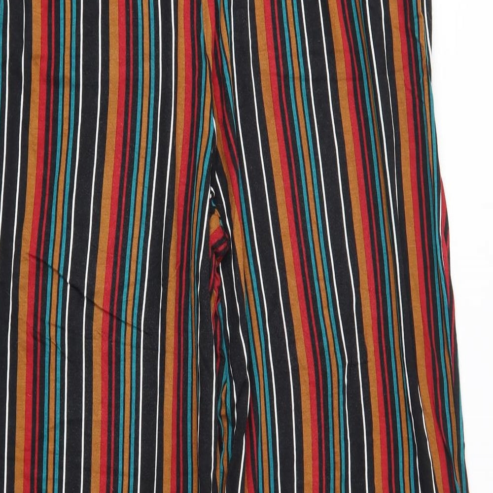 Papaya Womens Multicoloured Striped  Trousers  Size 18 L29 in