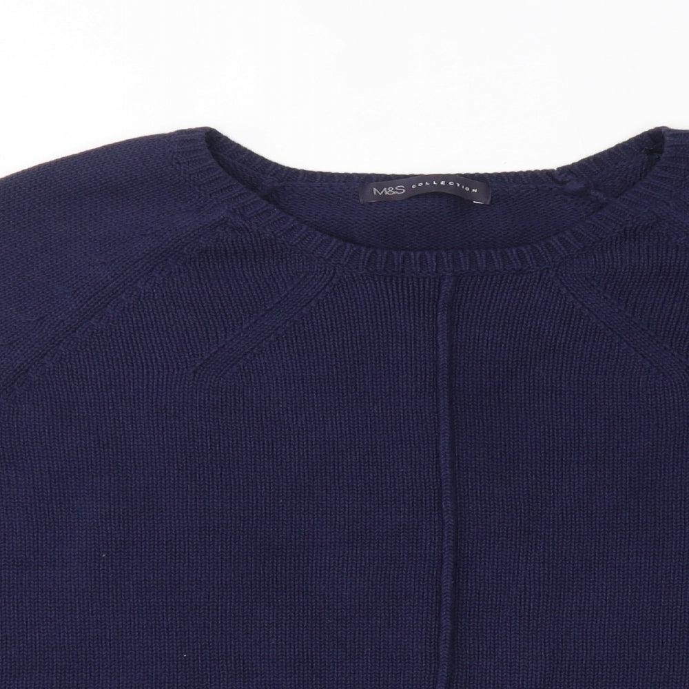 M&S Womens Blue   Pullover Jumper Size 12