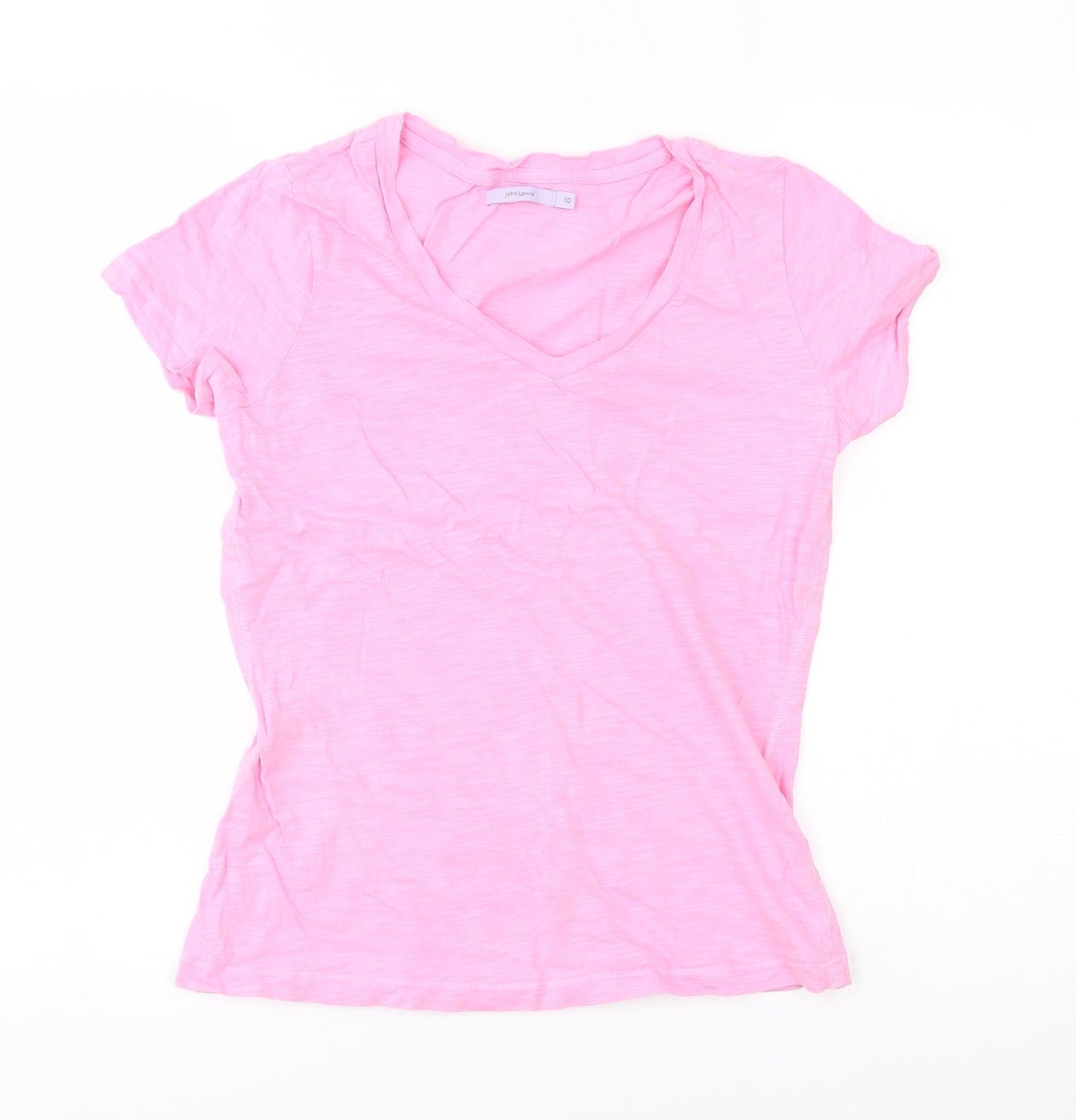 John Lewis Womens Pink   Basic T-Shirt Size 10