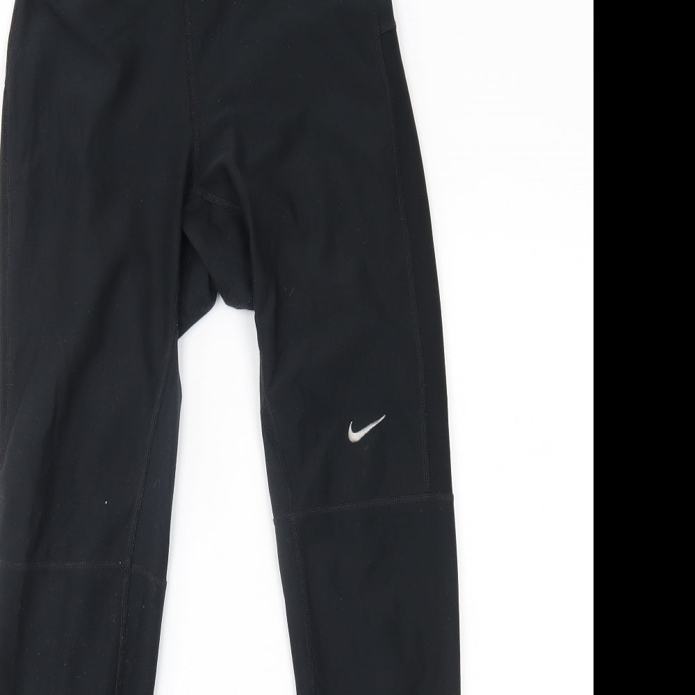 Nike Womens Black   Sweatpants Leggings Size S L27 in
