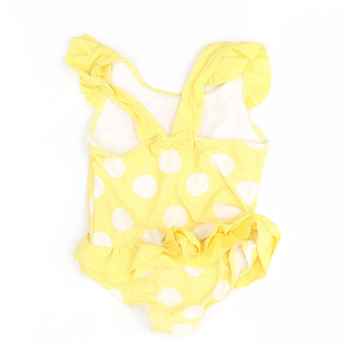 Nutmeg Girls Yellow Polka Dot  Bodysuit One-Piece Size 3-4 Years  - peppa pig