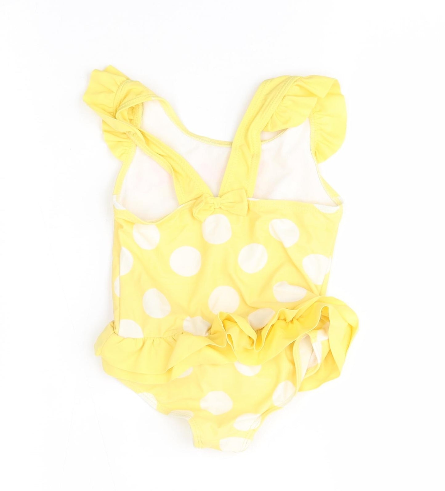 Nutmeg Girls Yellow Polka Dot  Bodysuit One-Piece Size 3-4 Years  - peppa pig