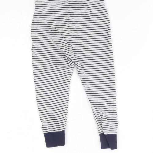 George Girls Grey Striped   Pyjama Pants Size 2-3 Years