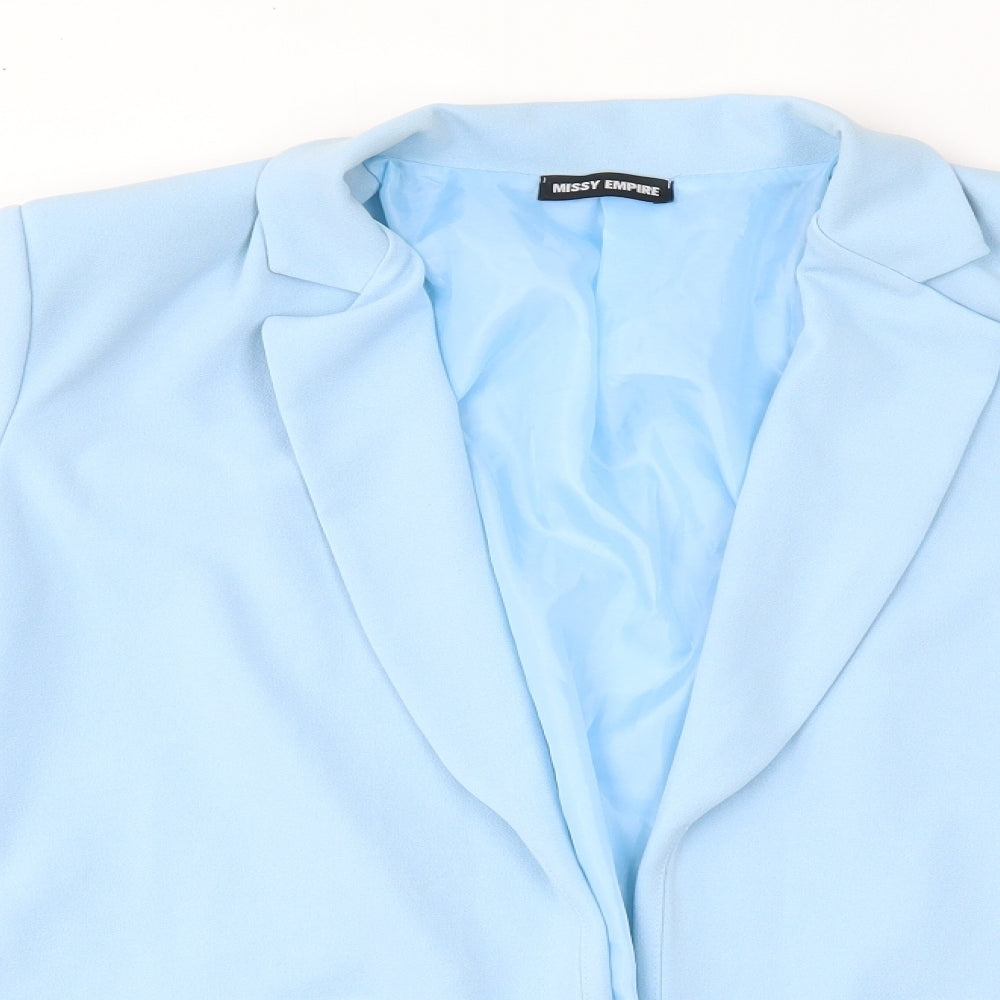 Missy Empire Womens Blue   Jacket Blazer Size S