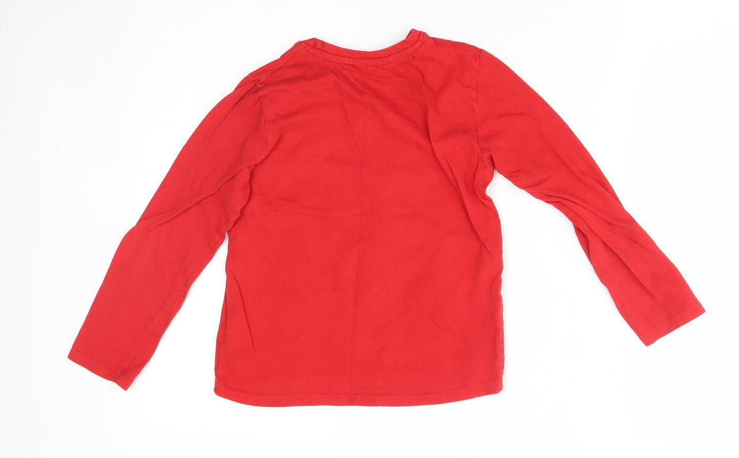 Preworn Boys Red   Basic T-Shirt Size 8 Years  - jump