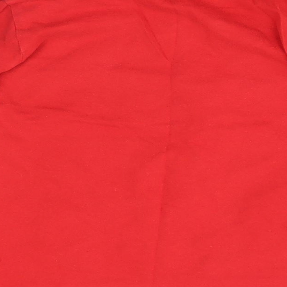 Preworn Boys Red   Basic T-Shirt Size 8 Years  - jump