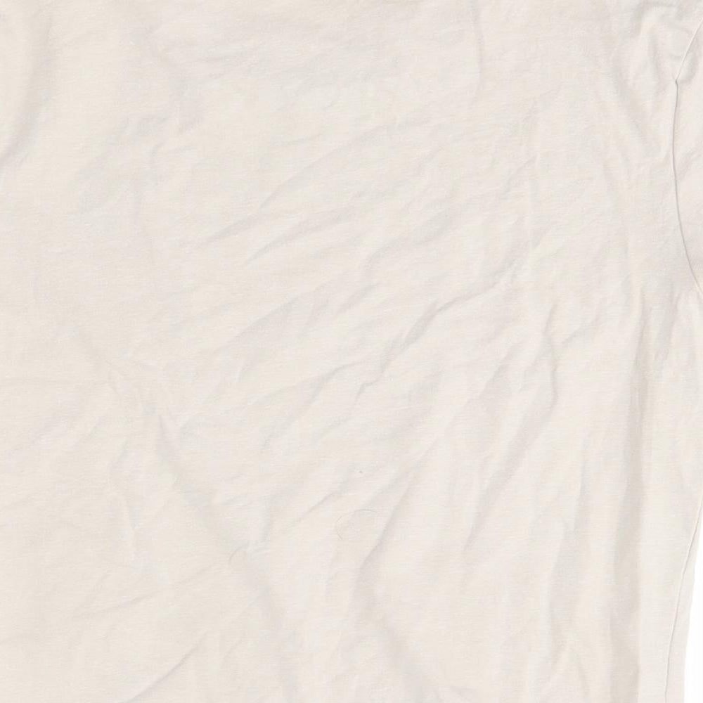 H&M Womens Beige   Basic T-Shirt Size M  - cropped