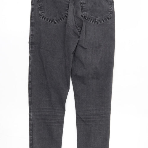 Topshop Womens Grey   Skinny Jeans Size 28 in L30 in
