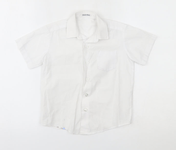 George Boys White Basic Button-Up Size 3-4 Years