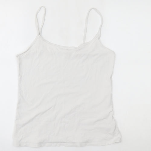 NEXT Womens White   Basic Tank Size 14