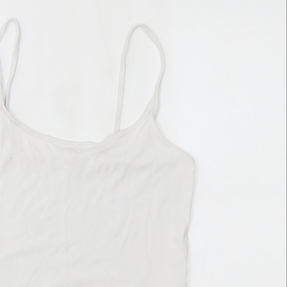 NEXT Womens White   Basic Tank Size 14