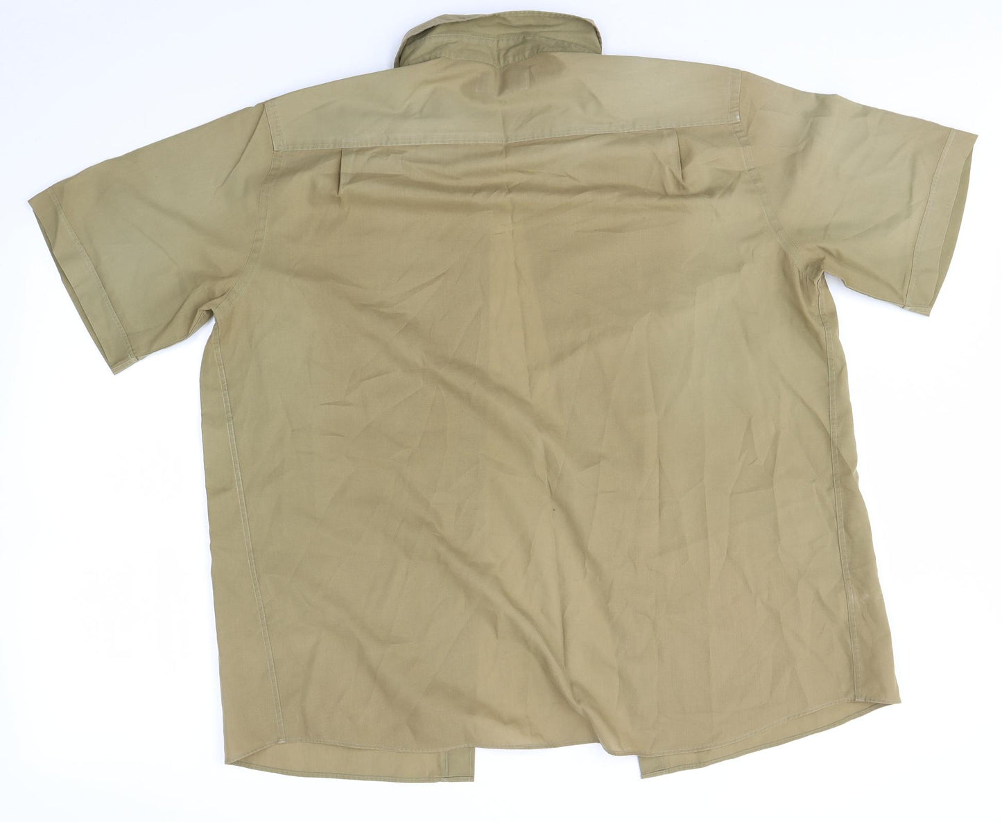 M&S Mens Green    Button-Up Size L  - Olive