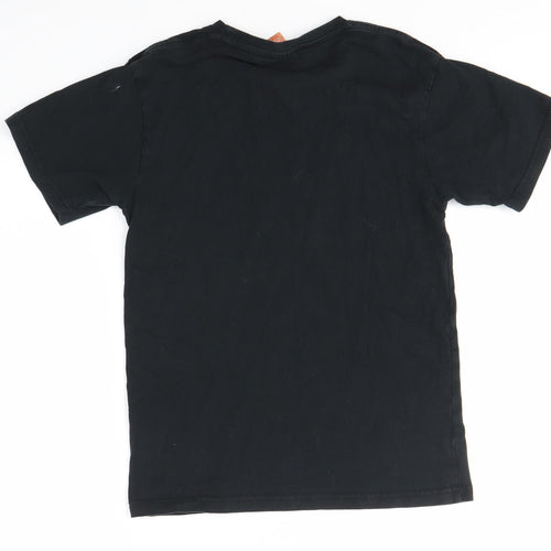 Uneek Girls Black   Basic T-Shirt Size 11-12 Years  - Draco Malfoy