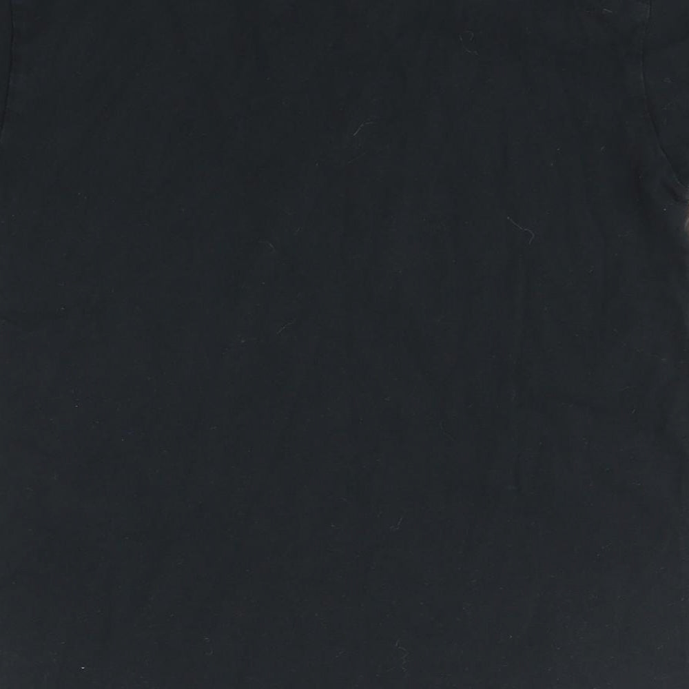 Uneek Girls Black   Basic T-Shirt Size 11-12 Years  - Draco Malfoy