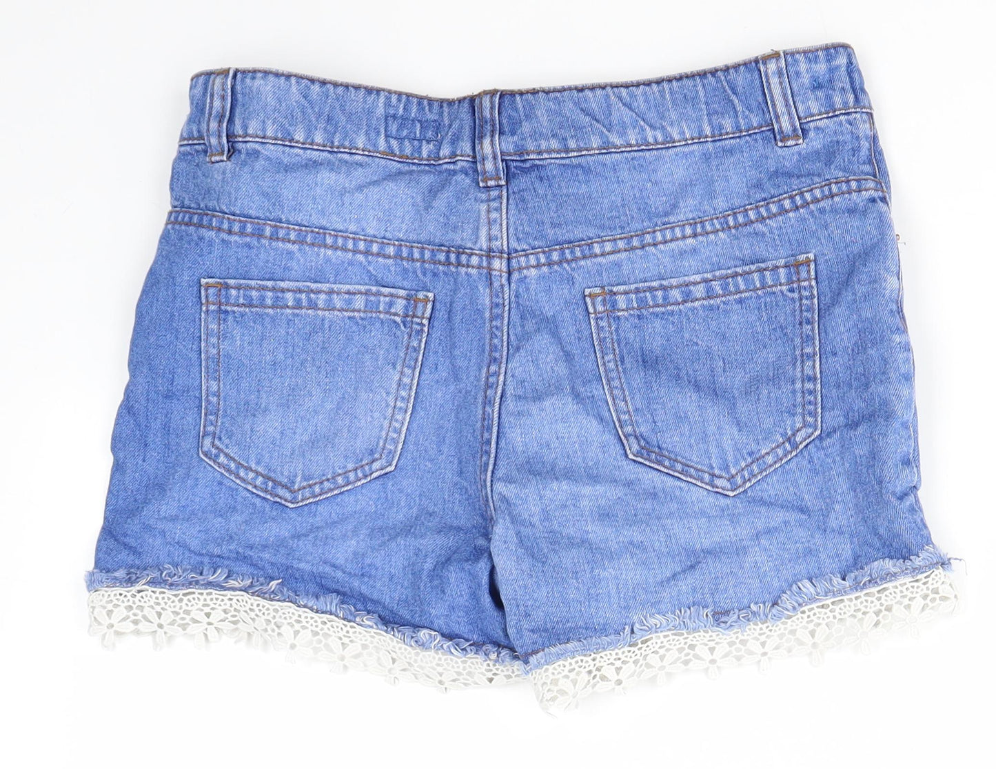 F&F Girls Blue   Boyfriend Shorts Size 12-13 Years