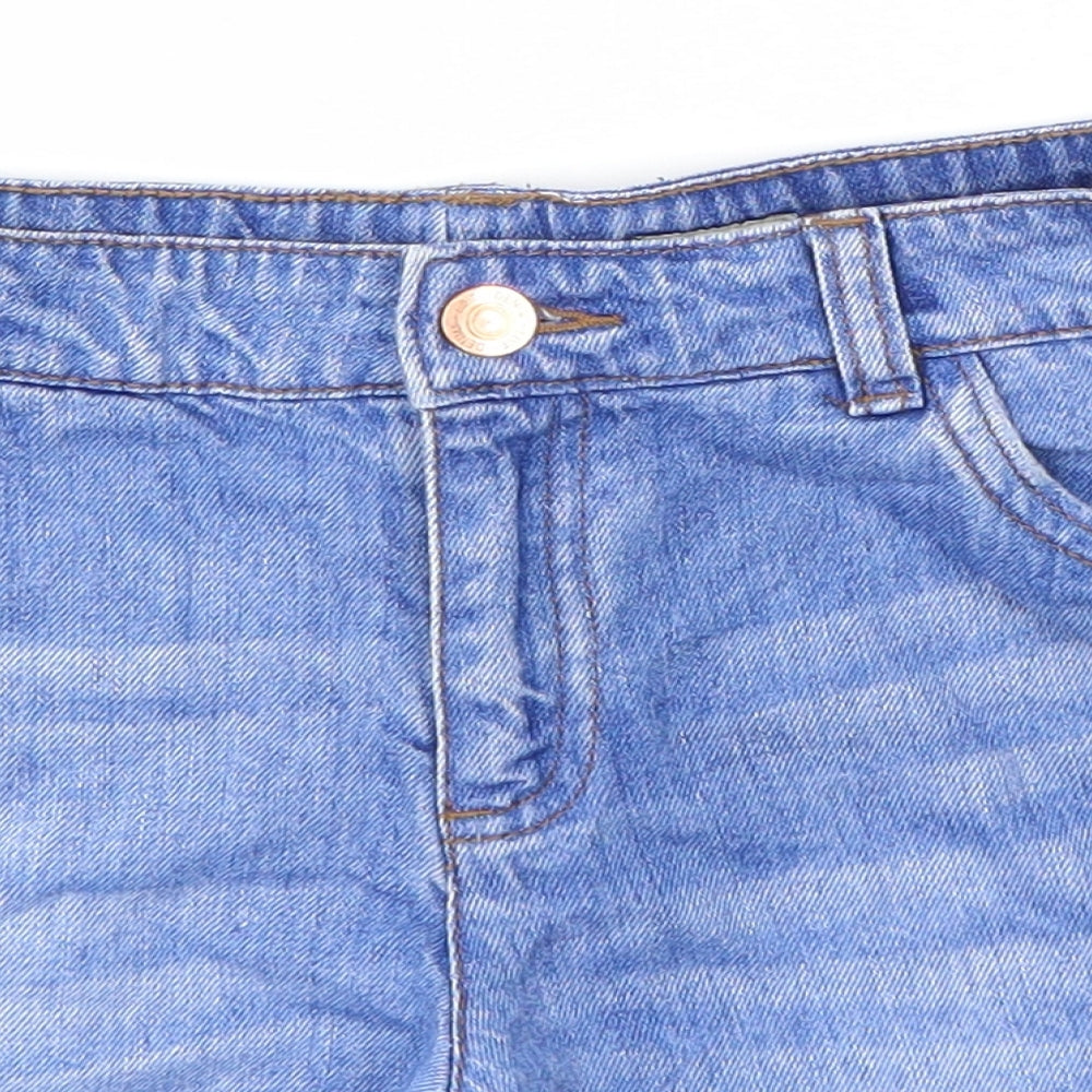 F&F Girls Blue   Boyfriend Shorts Size 12-13 Years