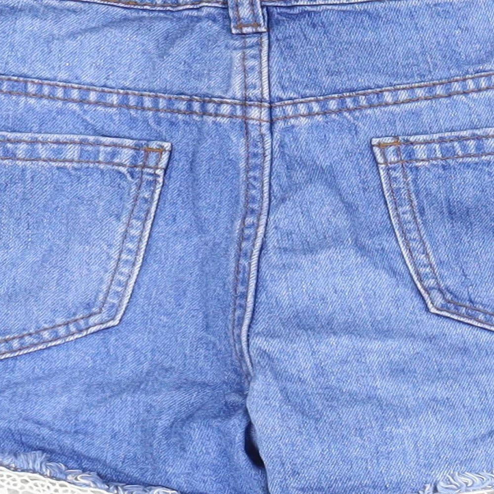 F&F Girls Blue   Boyfriend Shorts Size 12-13 Years