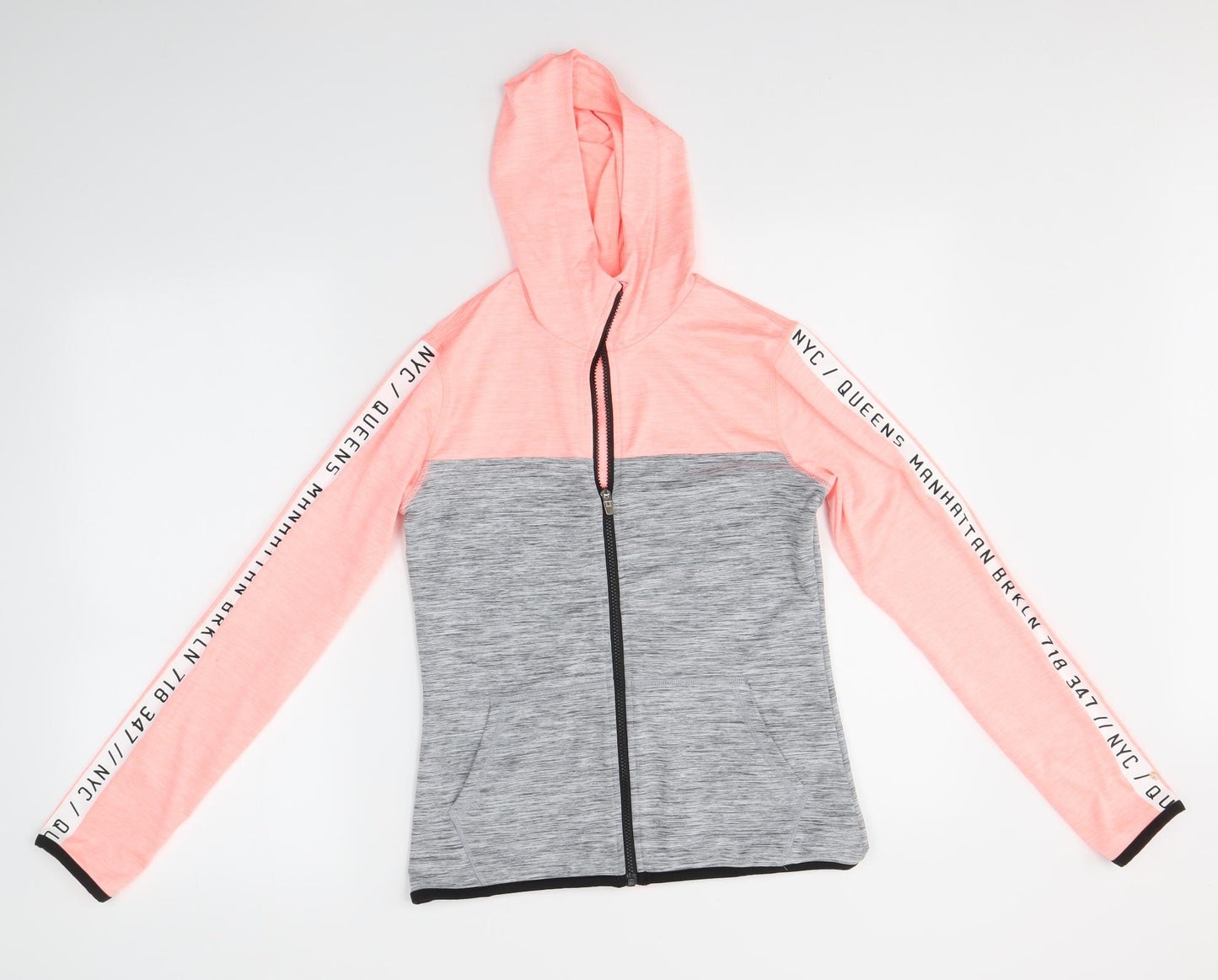 H&M Girls Multicoloured   Full Zip Hoodie Size 10-11 Years