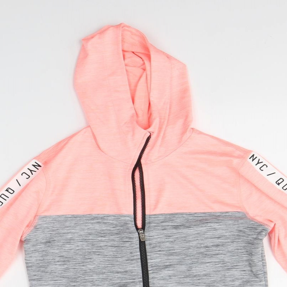 H&M Girls Multicoloured   Full Zip Hoodie Size 10-11 Years