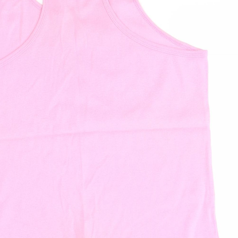 French Connection Womens Pink   Basic Tank Size L