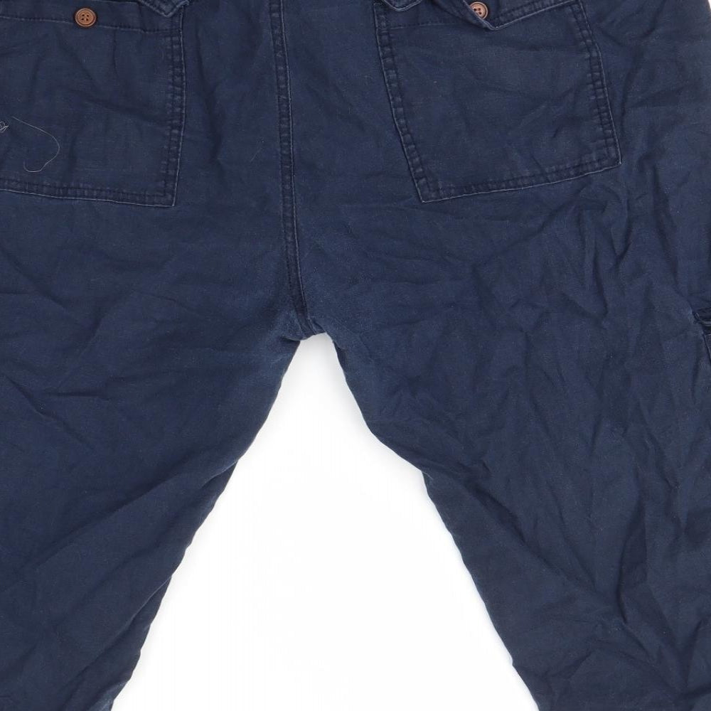 Primark Mens Blue   Cropped Trousers Size 40 in L20 in