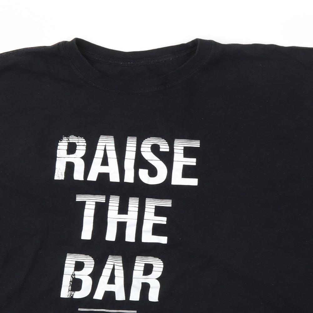 Preworn Mens Black    T-Shirt Size 3XL  - Gymtier