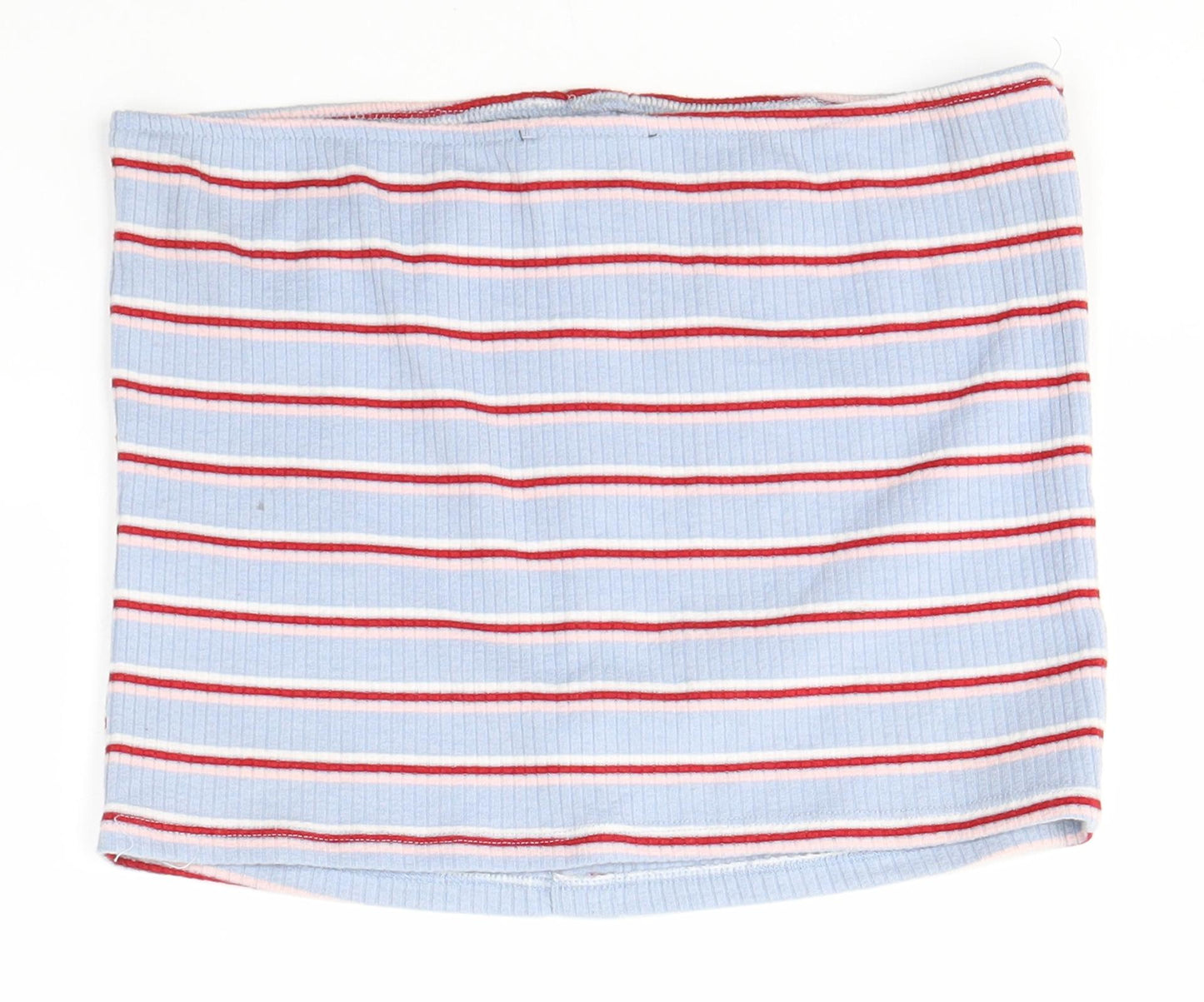 New Look Womens Blue Striped  Basic Blouse Size 14