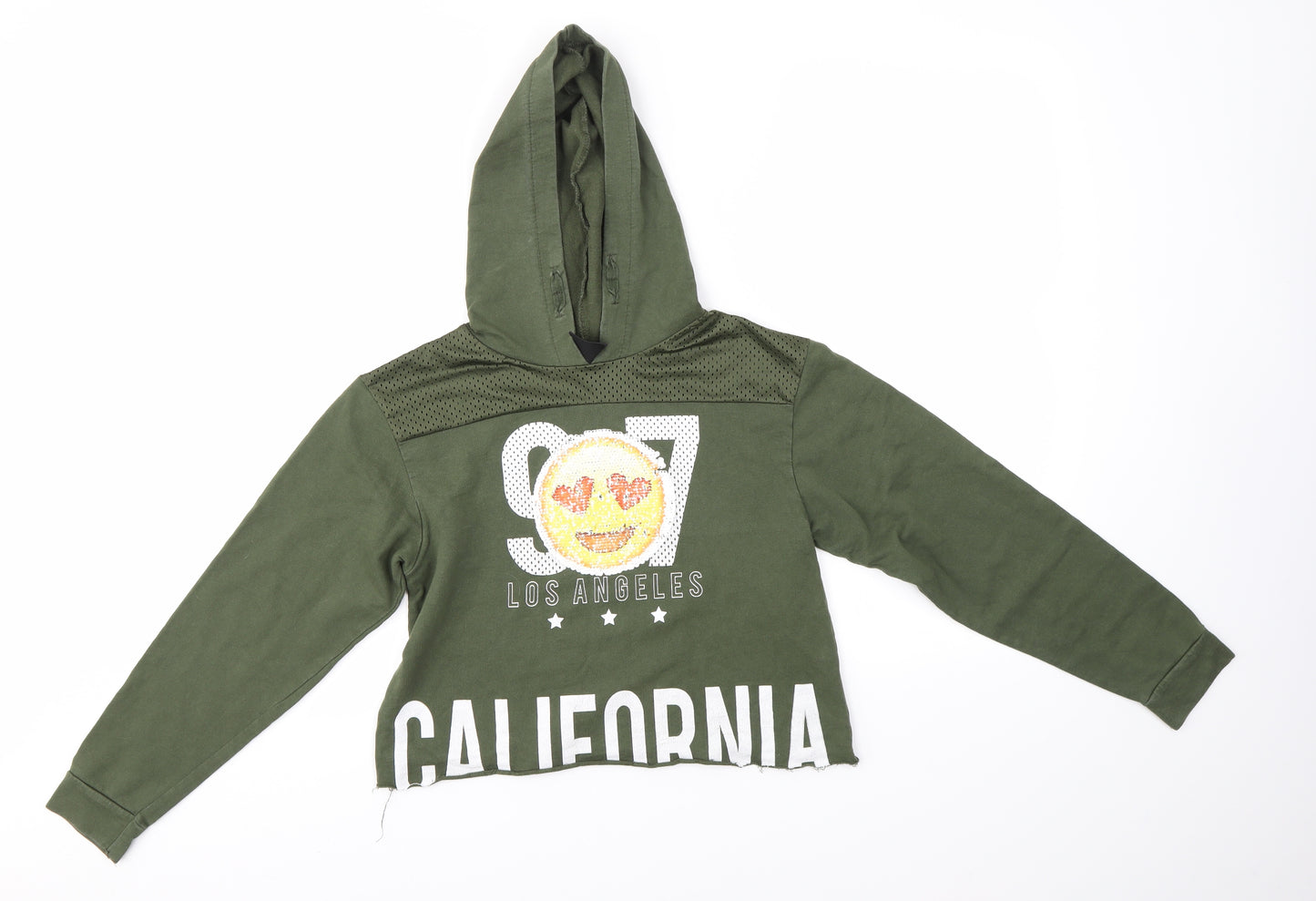 Primark Girls Green   Pullover Hoodie Size 12-13 Years