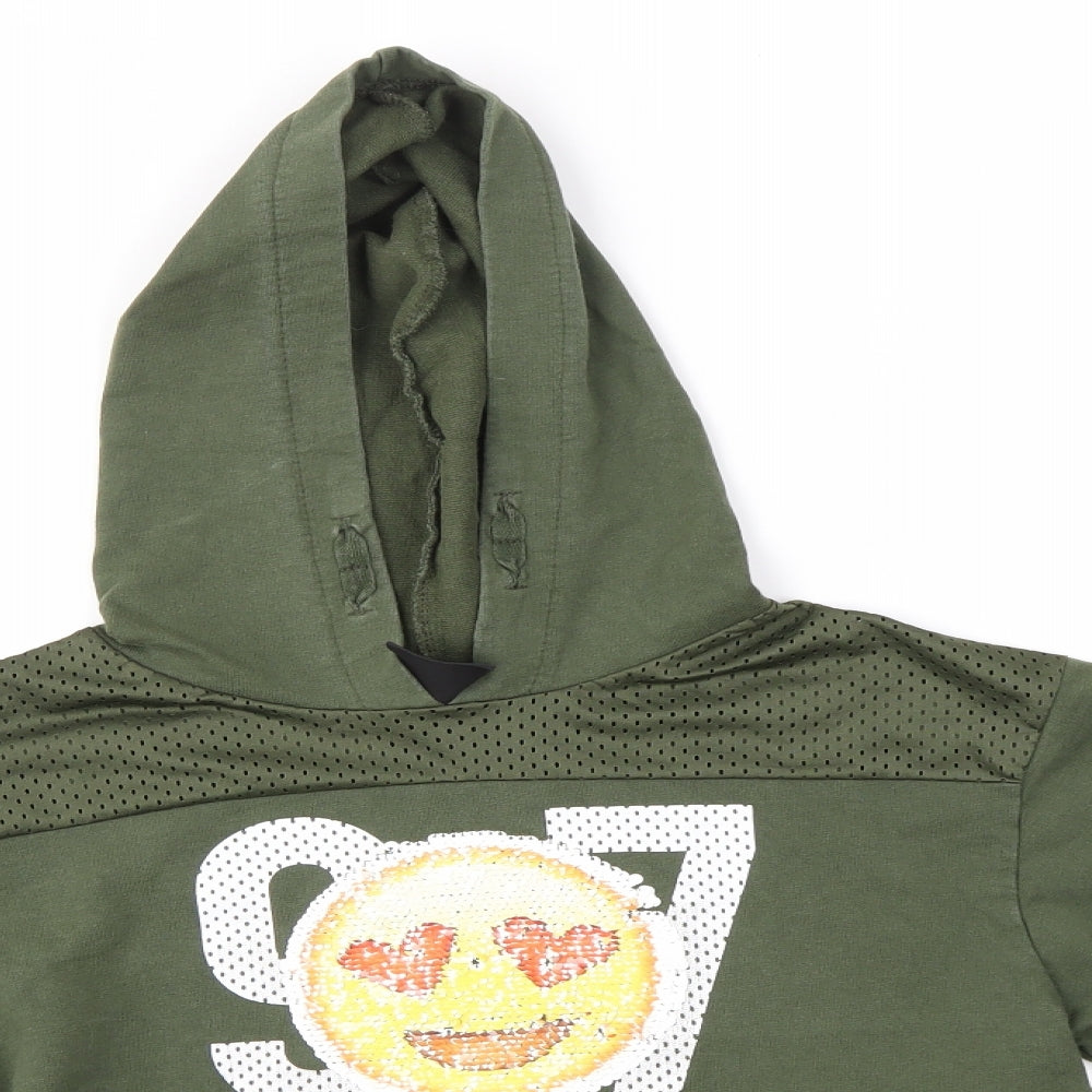 Primark Girls Green   Pullover Hoodie Size 12-13 Years